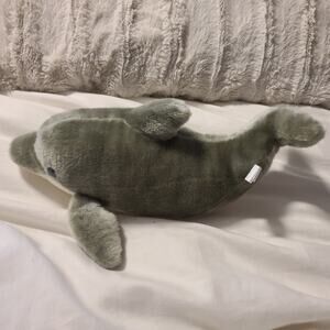 Vintage Sea World Realistic Dolphin 18" Plush Stuffed Animal Toy EUC